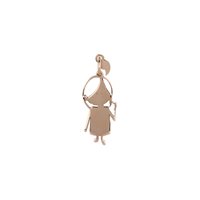 Pendant Oro, Argento Virgola Woman Dolls in Rose Gold VJ0045 - VJ0045